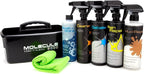 Molecule Vehicle Care Kit | Premium Vehicle Care | Competition Wash+Shine, Competition Cleaner & Detailer, Mud Repel, Rain Repel, Bottle Caddie & Microfiber Towel | 16 Ounce Kit