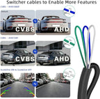 Car Backup Camera, 720P AHD/CVBS Dual Format with CCD Sensor, 170° Ultra Wide Angle Fisheye Lens, 0.01 lux Night Vision, IP68K Waterproof & Dustproof, for Truck SUV RV Van (720P)