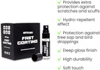 MaxPro Fast Coating: Providing long-lasting protection and deep shine for your vehicle, with easy application, high repellency, and extra scratch resistance, ensuring brilliance and durability.