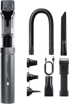 REDTIGER Car Vacuum Cordless, 21000PA Portable Handheld Vacuum Up to 70 Mins Runtime, 3.5H USB-C Fast Charge, Lightweight 4 in1 Mini Hand Held Cleaner Power for Car Home Outdoor Camp Pet Food Black