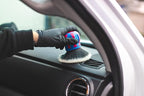 Detail Factory - Curveball XL Synthetic Brush - Ultra Soft Bristles, Comes with Storage Rack, Covers Large Area Inside or Outside Vehicles - Octane Underglow