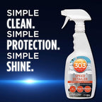 303 Products Marine Speed Detailer - Instantly Shines And Protects - UV Protection - Protects Against Fading - Removes Dust, Dirt, And Smudges, 32 fl. oz. (30205)Packaging May Vary, White