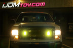 iJDMTOY 3000K Yellow 3-Chipset High Power LED Daytime Running Light Kit Compatible with Behind The Grille or Lower Bumper Insert Area