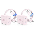 45W Dual Port Super Fast Charger with Long USB C to C Cable 10ft,Type C Wall Charger Block and Android Phone Charging Cord for Samsung Galaxy S26 Plus/S25 Ultra/S25+/S24+/S23+/S22+/S21/S20/Note 20/10+