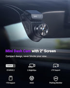 Vantrue S1 Pro Dash Cam Front STARVIS 2, 2.7K Mini Dash Camera for Cars, ADAS, App Control, Built-in WiFi GPS, G-Sensor, Loop Recording, Night Vision, 24H Parking Mode, 158°, 2" IPS, Support 1TB Max