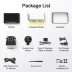Fookoo Magnetic Solar Wireless Backup Camera System, Portable 7" DVR Monitor with BSD 1 Min Install HD 1080P Rear View Camera Night Vision Rechargeable for SUV Truck Pickup RV Camper Tractor DTC701