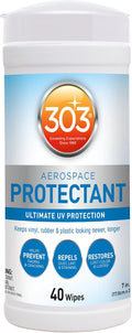 303 Products (30321) Products Aerospace Protectant 40 Count Wipes - Ultimate UV Protection - Keeps vinyl, rubber, and plastic looking newer, longer, 40 Count