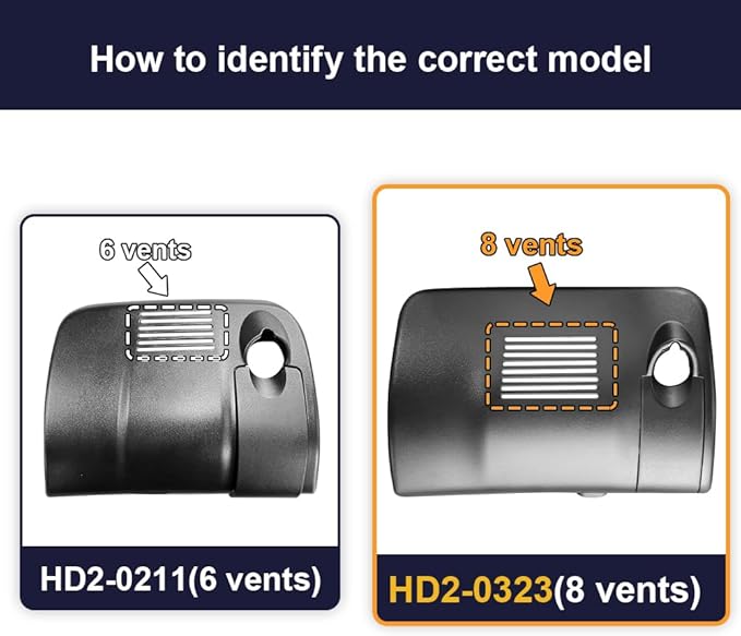 Fitcamx Front 4K+Rear 1080P Dash Cam Adapts for Honda Civic 2016-2021 (Has 8 Vents, HD2-0323) & Insight 2019-2022, OEM Look, Dual HD Video, Built-in WiFi & APP, Loop Recording, G-Sensor, 128GB Card