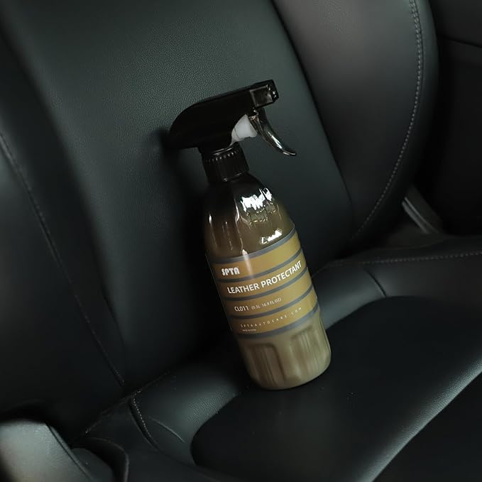 SPTA Leather Protectant, 16oz Leather Conditioner, Vinyl, and Plastic Interior Surfaces -for Car Interiors, Furniture, Apparel, Boots, and More, Works on Natural, Synthetic, Pleather, Faux Leather