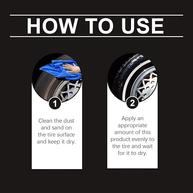 New 2026 Car Tire Ceramic - Powerful Wheel Cleaning Refurbish Wax, Tyre Nourish Cream, Tire Wax for Ultimate Wheel Protection (2 PCS Professional Set)