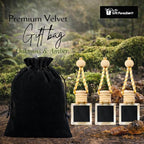 Oakmoss & Amber Car Freshener Set of 3 in Velvet gift bag– Premium Hanging Diffusers – Long Lasting Earthy & Masculine Scent for Cars, Closets & Small Spaces