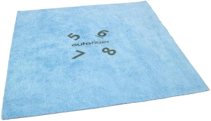 Autofiber [Quadrant Wipe] Premium Coating Leveling Towel (16"x16") 10 Pack (Blue)