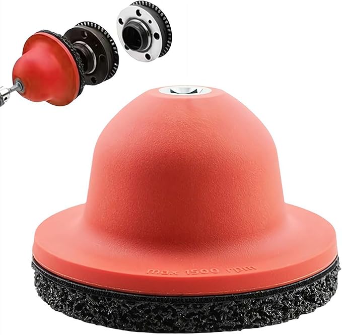Wheel Hub Grinder Cleaning Tool,150mm Professional Wheel Hub Cleaner Hubs Resurfacing Kit,Whee-l Hu-b Grinder Ball Head Car Cup Brush Cleaning Set,for Tyre Change Rim Clean-ing and Rust Removal