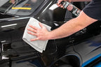 The Rag Company - The Edgeless Pearl - Professional Microfiber Detailing Towel for Ceramic Coating, Leveling & Sealant Removal, Scratch-Free & Tagless, 320gsm, 16x16 inches, Ice Grey - 12-Pack