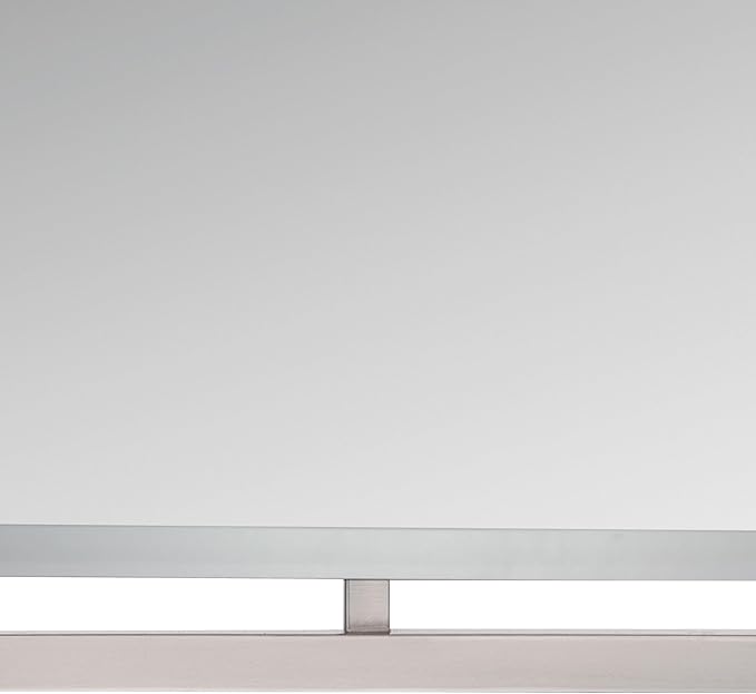 Quoizel Marcos Rectangular Wall Mirror, 32 x 24 Inch Brushed Nickel Decorative Small Mirror, Horizontal/Vertical, Modern Framed Mirror for Bedroom, Bath, Vanity, Over Sink, Living Room or Hallway