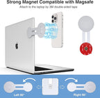 Continuity Magnetic Laptop Phone Holder - Continuity Camera Adapter Compatible with MagSafe for iOS 16 & macOS Ventura, Slim Laptop Phone Mount Computer Expansion Bracket for Smartphone