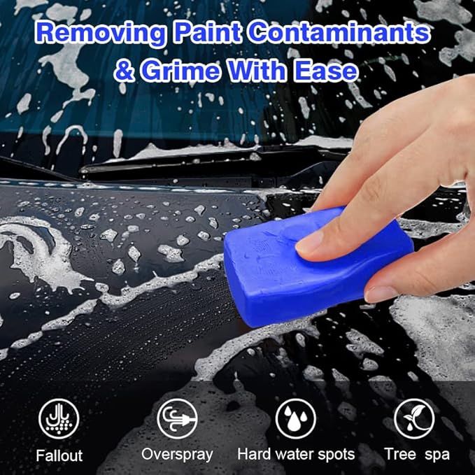 GES Car Clay Bar for Car Detailing 6 Pack 600g, Auto Detailing Clay Bar Cleaner, Grade Cleaner Kit for Coating Polisher Car Wash Kit Cleaning RV Cars Boats Bus