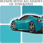 Car Gods Iris Custom Color Turquoise 3-in-1 Polish Wax Color Restorer & Scratch Remover, 16 Colors Available, 17 Fl Oz