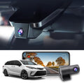 Fitcamx Front 2K+Rear 1080P Dash Cam Adapts for Toyota Sienna 2021-2026 LE Limited XLE Platinum XSE (XL40), OEM Factory Style, Dual HD Video, WiFi & APP, Loop Recording, Gravity Sensor, 64GB Card