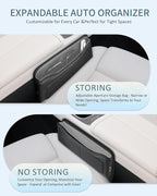 FLORICH Car Seat Gap Filler Organizer, Premium Leather Car Gap Filler for Car, Car Seat Organizer and Storages Between Seat Car Gap Filler Universal Fit for Car SUV Truck