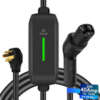 Best Volt Electric Vehicle Portable Charger for Tesla,ETL Certified,25ft Fast Charging, IP65 Waterproof, Compatible with Model 3/X/Y/Cyber Truck,No Adapter Needed (Nema 14-50 240V/40A, Black)