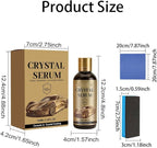 PTZ Crystal Serum, Graphene Ceramic Coating for Cars, 9H Hardness Spray Coating, Crystal Gloss Auto Coating Liquid for Paint, Glass & Wheels, Easy DIY Car Detailing (3Pcs)