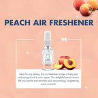 G's Breeze Peach Air Freshener - Sweet, Refreshing Aroma of Sun-Ripened Peaches - Ideal for Home, Car, or Office - Long-Lasting Fragrance - Enjoy a Fruity Vibe with the Juicy Scent of Fresh Peaches
