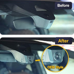 Fitcamx Front 2K+Rear 1080P Dash Cam Adapts for Volkswagen ID.4 2021-2025 & Audi Q4 e-tron Sportback 2022-2026, OEM Style, Dual HD Video, WiFi & APP, Loop Recording, G-Sensor, Easy to Set, 64GB Card