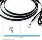 RGB Acrylic Interior Car LED Strip Light 43-inch, which fit for RGB Main Controller Connects and sub-Controller kit (not Including)