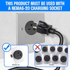 Portable Level 2& Level 1 Ev Charger for All SAE J1772 EVs, 25ft ETL Listed Electric Vehicle Charger, Smart Adjustable 6-16A,120-240V, Timer Function,Weatherproof IP66 with NEMA 6-20 Plug