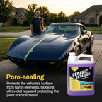 Magic Finish Ceramic Detailer (1 Gallon) – High-Gloss Ceramic Spray Coating for Sleek Glossy Finish and Paint Protection – Car Detailing Supplies for Waxed Painted and Coated Surfaces