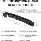 7F Car Organizers and Storage Set of 2, Car Seat Gap Filler with Hook and Window Breaker Tool, Universal Car accessories, Fit SUV Truck Storage, Black