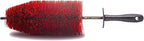 EZ Detail Brush Big - Red - Wheel Rim Cleaner for Cars, Bike, Trucks, Motorcycle, and Other Vehicles. Non-Scratch Auto Detailing Tool, Easily reaches Nook and Crannies