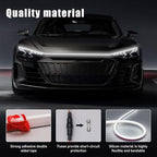 Ohleats 79 Inch Car Hood Light Strip, Exterior Flexible Daytime LED Running Light, Waterproof Auto LED Strip Light with Dynamic Scan Start-up Effect, Car Accessories for SUV Truck (White)