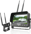 Truck Bus Digital Wireless Backup Camera Monitor System Kit, 7 inch DVR Monitor+HD IP69K Waterproof Night Vision Rear View Reverse Camera for Van Trailer 5th Wheel Pickup RV Campers Motor Home Boat