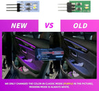 NJSBYL 10PCS Door Pocket Penal Ambient Circuit Board for B-MW X1 2016-2022, Gran Turismo 2020-2017, 7 Series F01/LWB F02 LCI 2012-2015 Interior Door Panel Light Purple-White Courtesy Light Kit