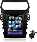 2+64G Android 14 Double Din Car Stereo for Ford Explorer 2011-2019 with 10.4 Inch Touchscreen Radio Built-in Wireless Carplay/Android Auto/GPS/Bluetooth/FM/AUX-in/Steering Wheel Controls/Backup Camera