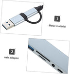 Uonlytech USB Hub Type Dock Expander for Laptops Compact USB Splitter High-Speed Data and Play Compatibility The Go