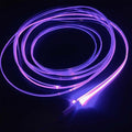 2mm 5meters Car Home LED Ambient Plastic Optic Fiber Light Source Kit Tool Free (5V USB,Purple)