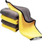 10Pcs Extra Soft Microfiber Car Wash Towels - 30x30cm Drying Cloth for Car Care & Detailing
