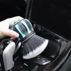 AUCELI Car Detailing Brush, Ultra Soft Auto Interior Dusting Brush with Storage Rack, Car XL Synthetic Brush Cleaning Tool, Universal Covers Large Area Inside or Outside Vehicles (Blue/Style B)