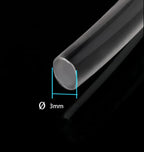 1Pcs PMMA Side-Light Optical Fiber Cable 3mm(0.12in) *3.5M(11.48ft) for LED Light Guide in Home, Hotel.