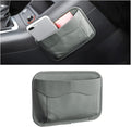 Moly Magnolia Car Seat Side Pocket Organizer, American Flag PU Leather Storage Bag, Pen Phone Holder Tray Pouch Seat Gap Filler, Interior Accessories for Auto Door Window Console (Gray)