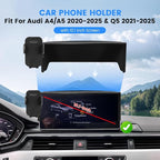 Car Phone Holder Compatible with Audi A4 2020-2025 /A5 2020-2025 /Q5 2021-2025 Auto Interior Accessories 10.1-Inch Screen Fixed Clip, Cell Phone Mount Hands-Free 360° Rotation Dash Mount