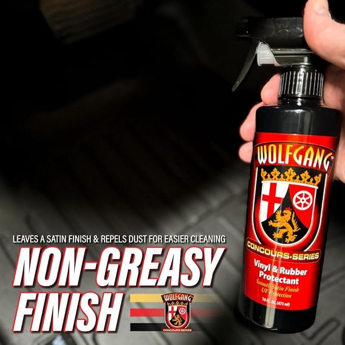 16 oz. Wolfgang Vinyl & Rubber Protectant | UV Ray Protection | Non-Greasy Satin Finish | WG-2700