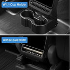 Rear Cup Holder for Tesla Model Y Juniper 2026/ Model 3 Highland 2025 2026, Rear Center Console Cup Drink Holder, No Drilling, Anti-Slip & Secure Fit Accessories for Model Y Juniper Back Seat