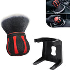 Car Detailing Brush, Ball-Shaped Cleaning Brush with Ultra Soft Dense Bristles, Non-Slip Handle and Storage Rack Design, Universal Multi-Purpose Gap Cleaner for Car Home Office (Red)