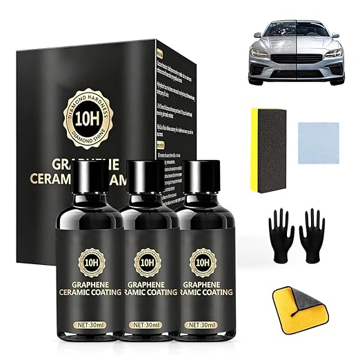 Cristal Serum – Advanced Graphene Ceramic Coating for Cars, 2026 New Quick Effect Car Coating Spray for Shine & Protection, 10H Graphene Coating for Auto Car Detailing (3)