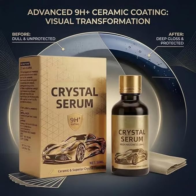 Graphene Ceramic Coating for Cars – 9H Hardness, 10+ Years Protection, Hydrophobic & Scratch Resistant, Long-Lasting Shine & Easy Maintenance (3 Pcs)