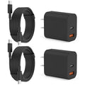 iPhone 17 16 15 Charger Fast Charging,20W USB C Wall Charger Block with 6ft Type C to C Cable Cord for Apple iPhone 17/17 Pro/17 Pro Max/17 Air/16/16 Plus/16 Pro/16 Pro Max/15 Pro Max/iPad Pro Black